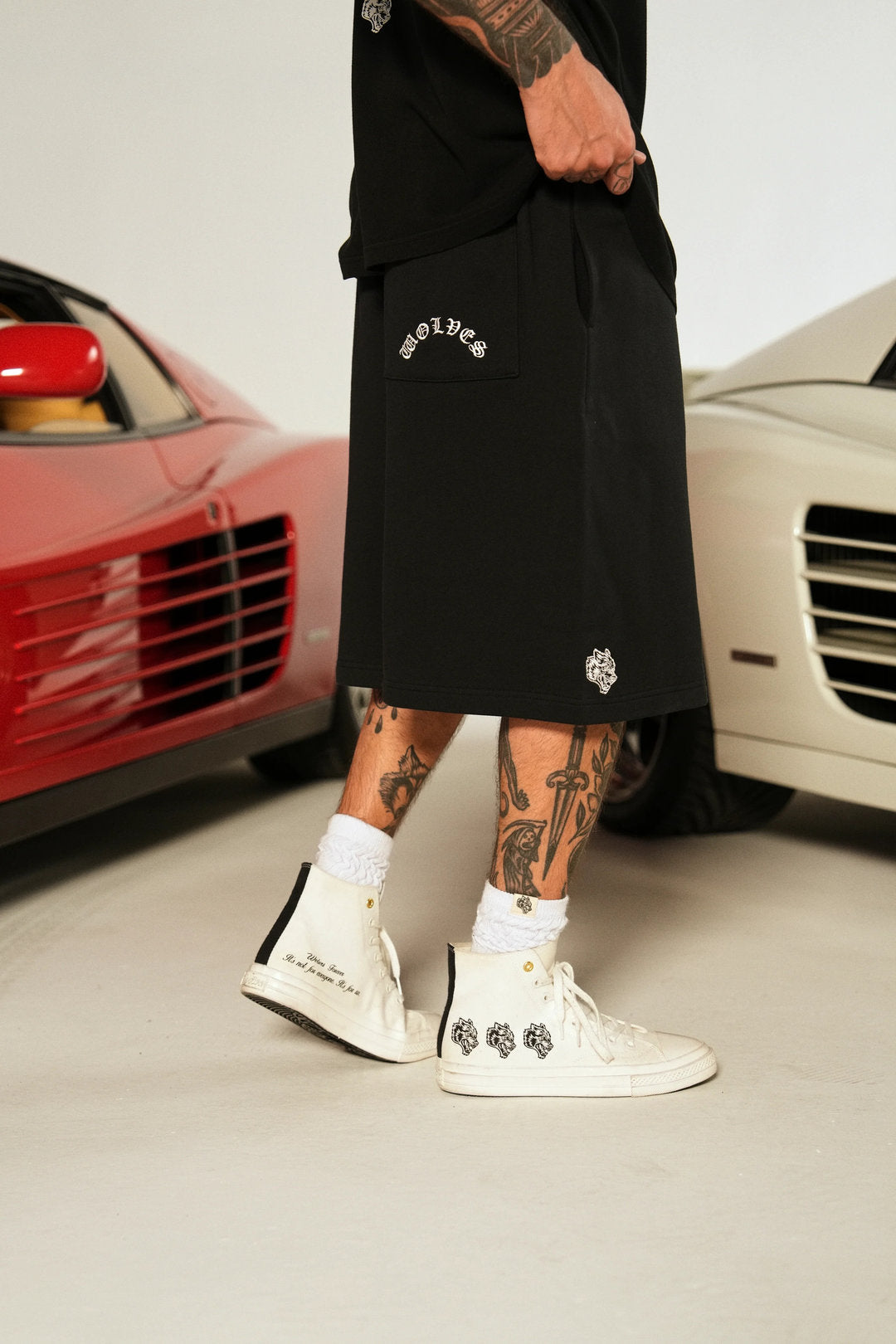 Darc Sport > Dual Wolf Oversized Shorts