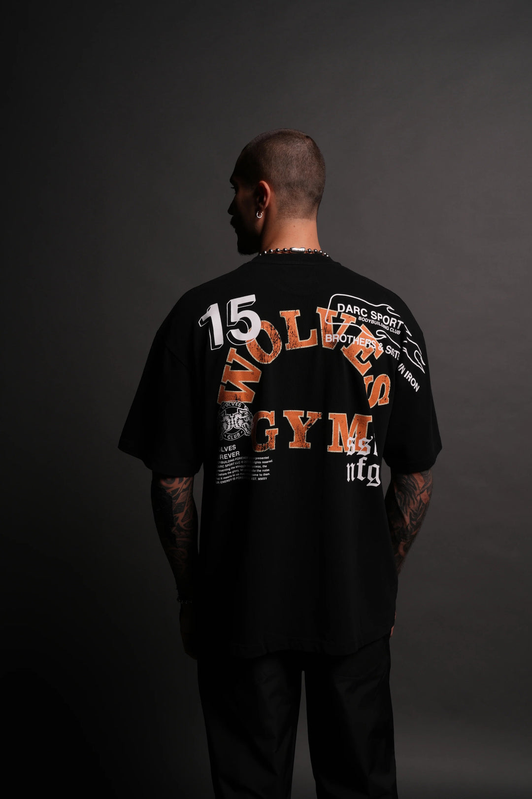 Darc Sport > Wolves Gym V2 Premium Oversized Tee