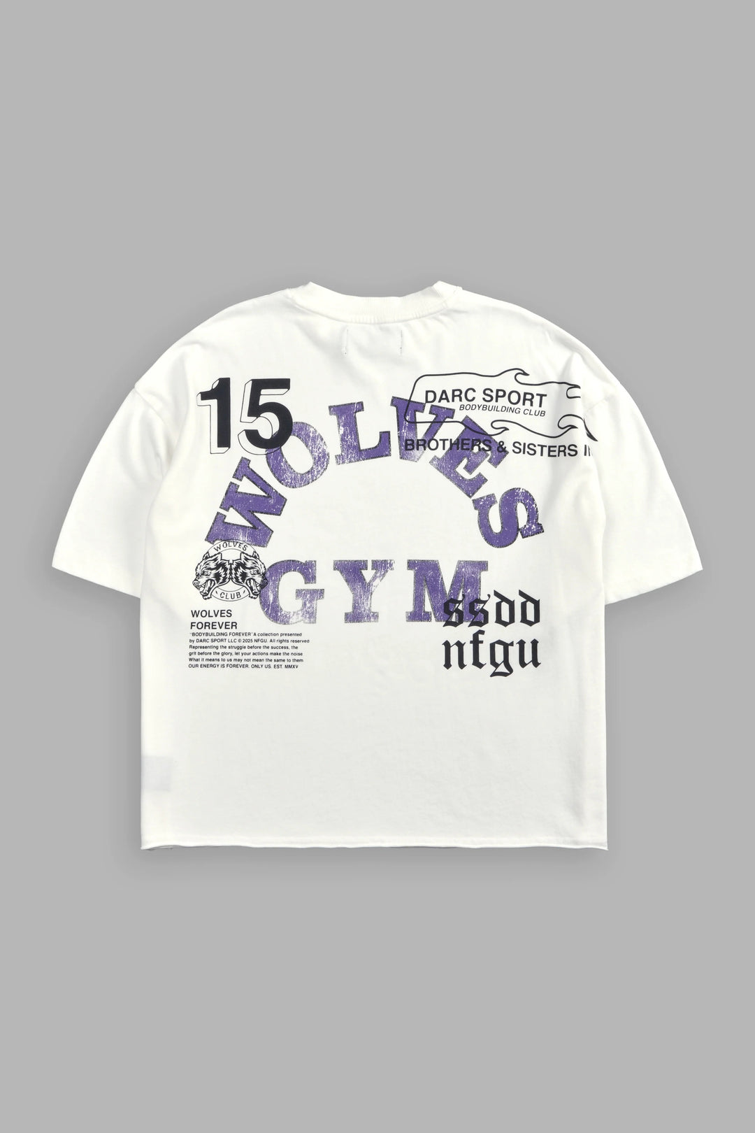 Darc Sport > Wolves Gym V2 Premium Raw Hem Box Cut Tee