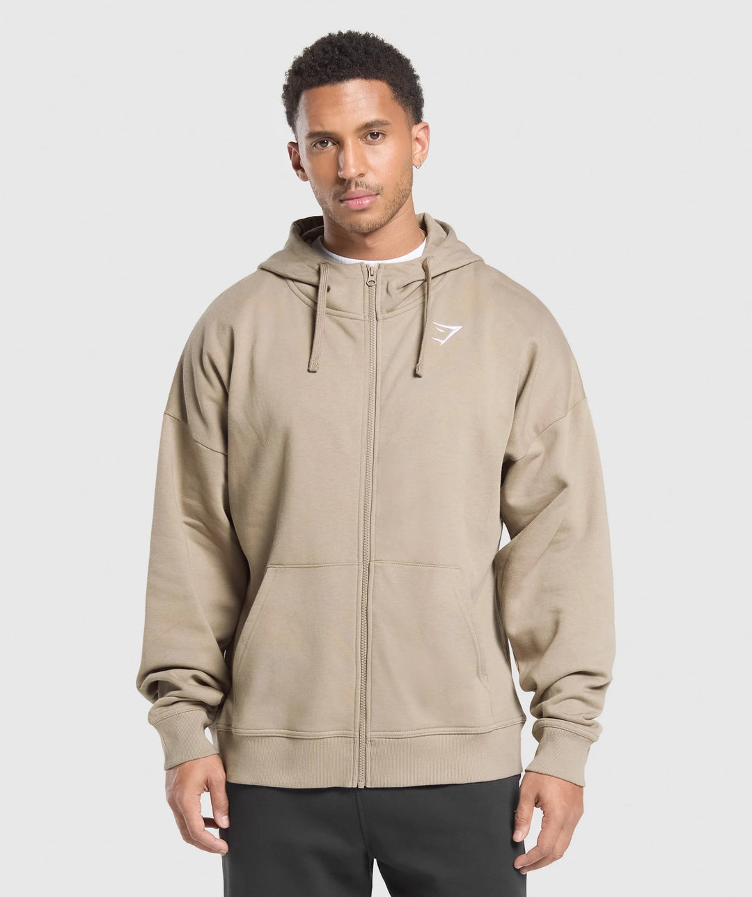 Gymshark > Crest Oversized Zip Up Hoodie