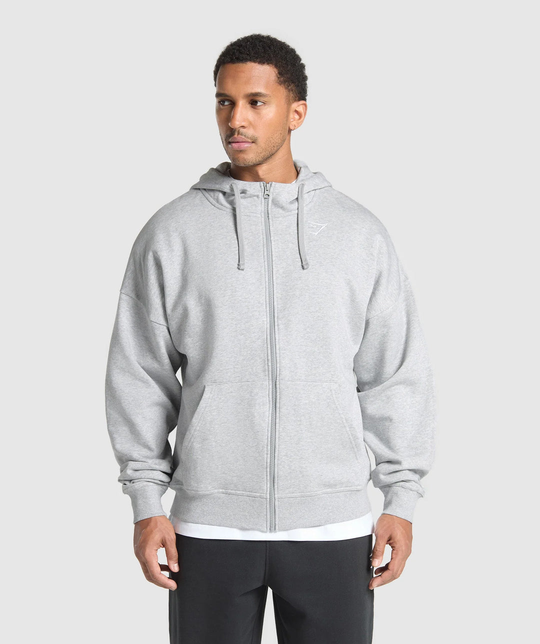 Gymshark > Crest Oversized Zip Up Hoodie