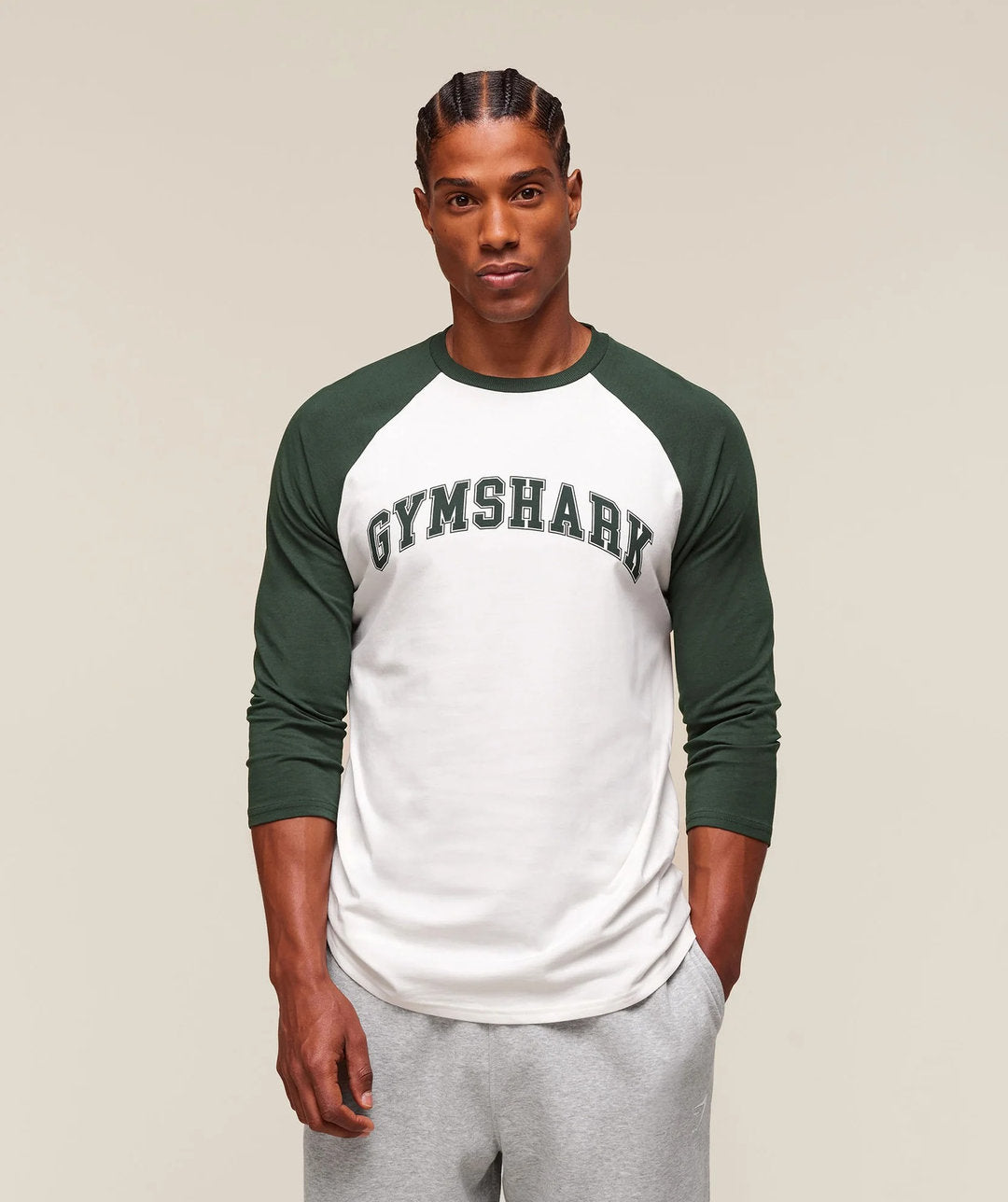Gymshark > GSLC Raglan 3/4 Sleeve T-Shirt