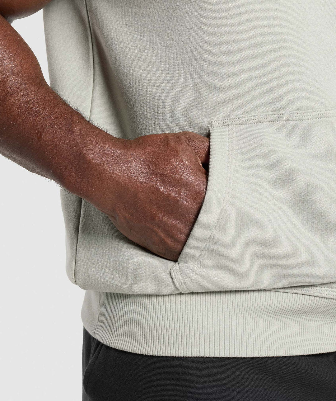Gymshark > Legacy 1/4 Zip Cap Sleeve Hoodie