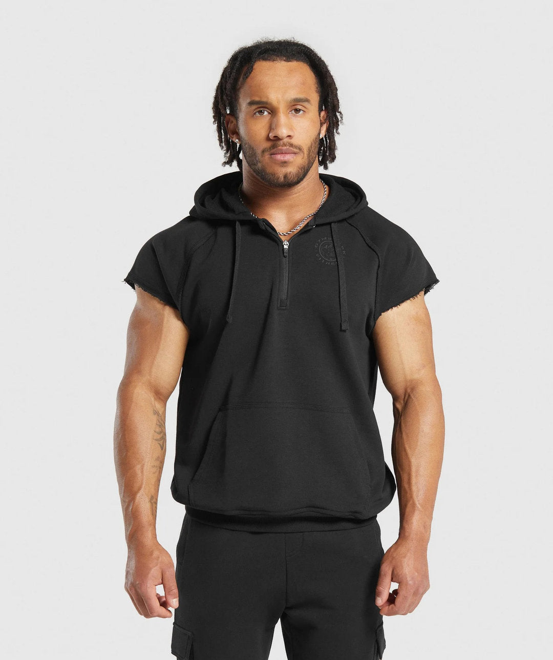 Gymshark > Legacy 1/4 Zip Cap Sleeve Hoodie
