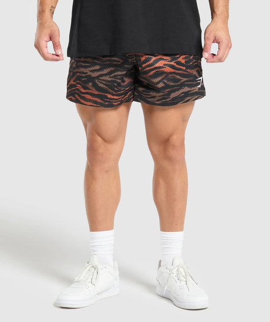 Gymshark > Printed Mesh 5" Shorts