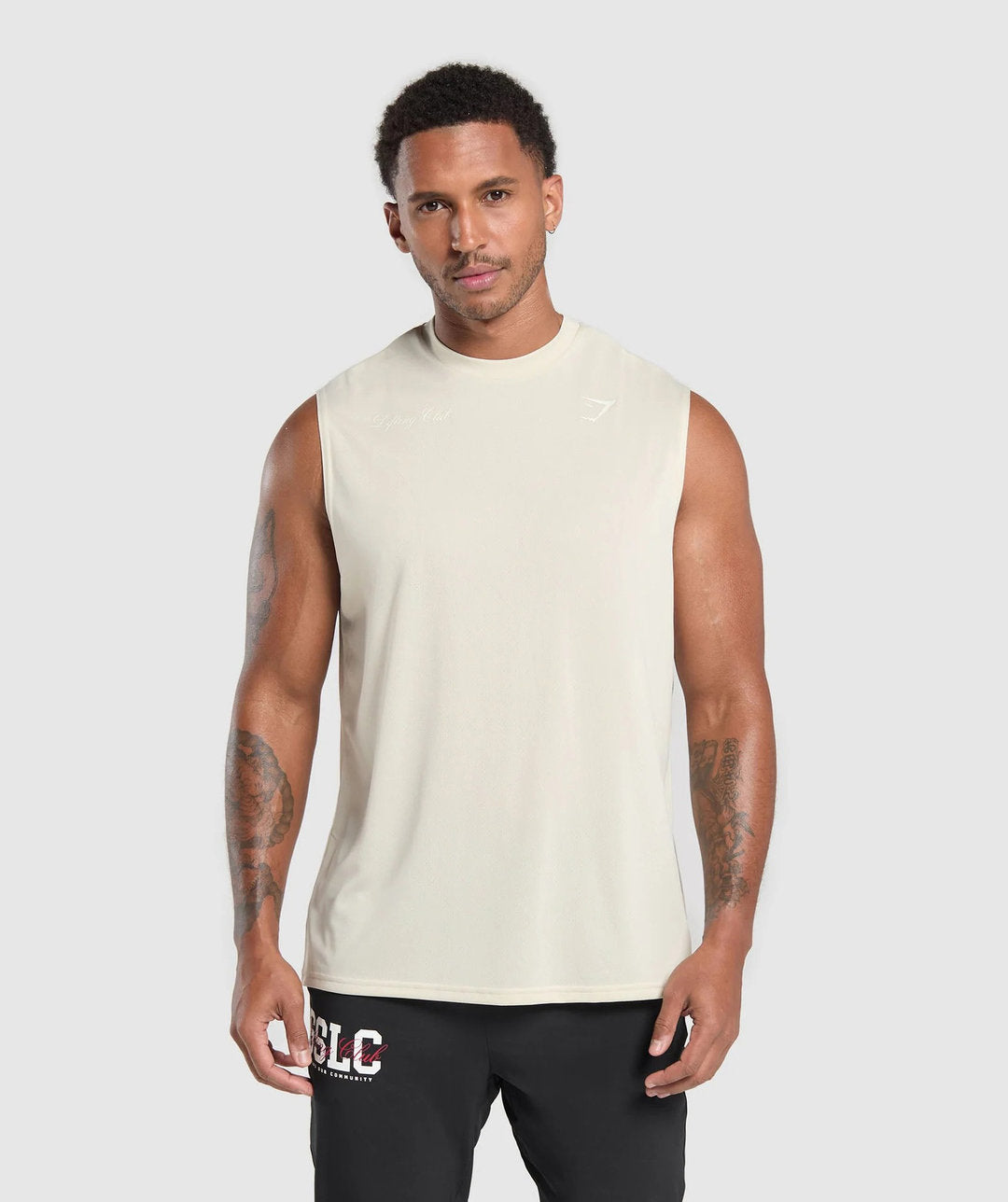 Gymshark > Script Graphic Cut Off Tank