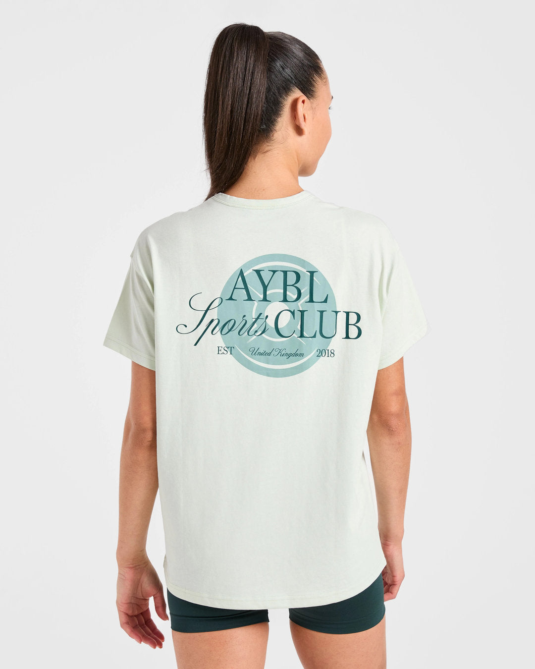 AYBL > AYBL Sports Club Script Oversized T Shirt