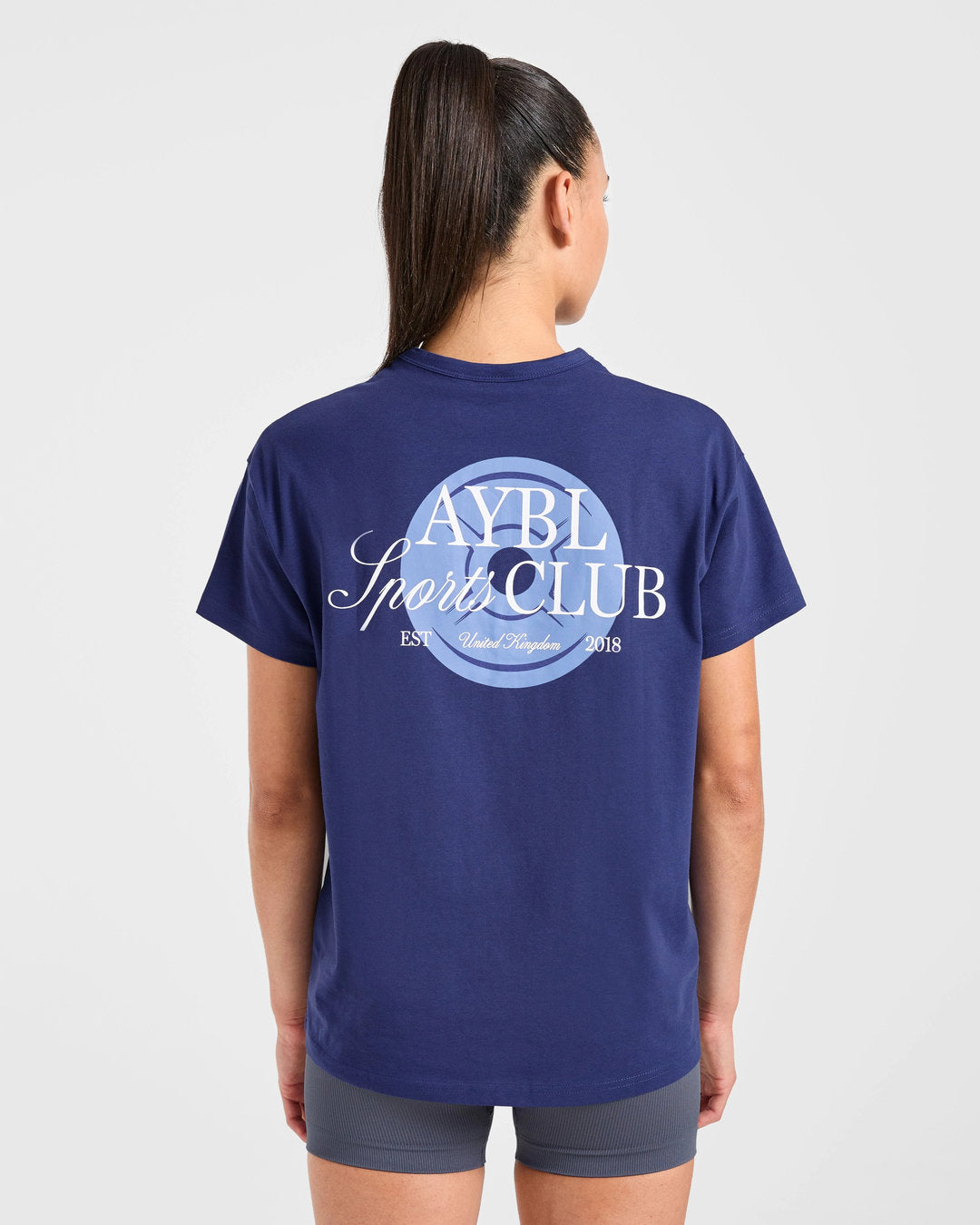 AYBL > AYBL Sports Club Script Oversized T Shirt