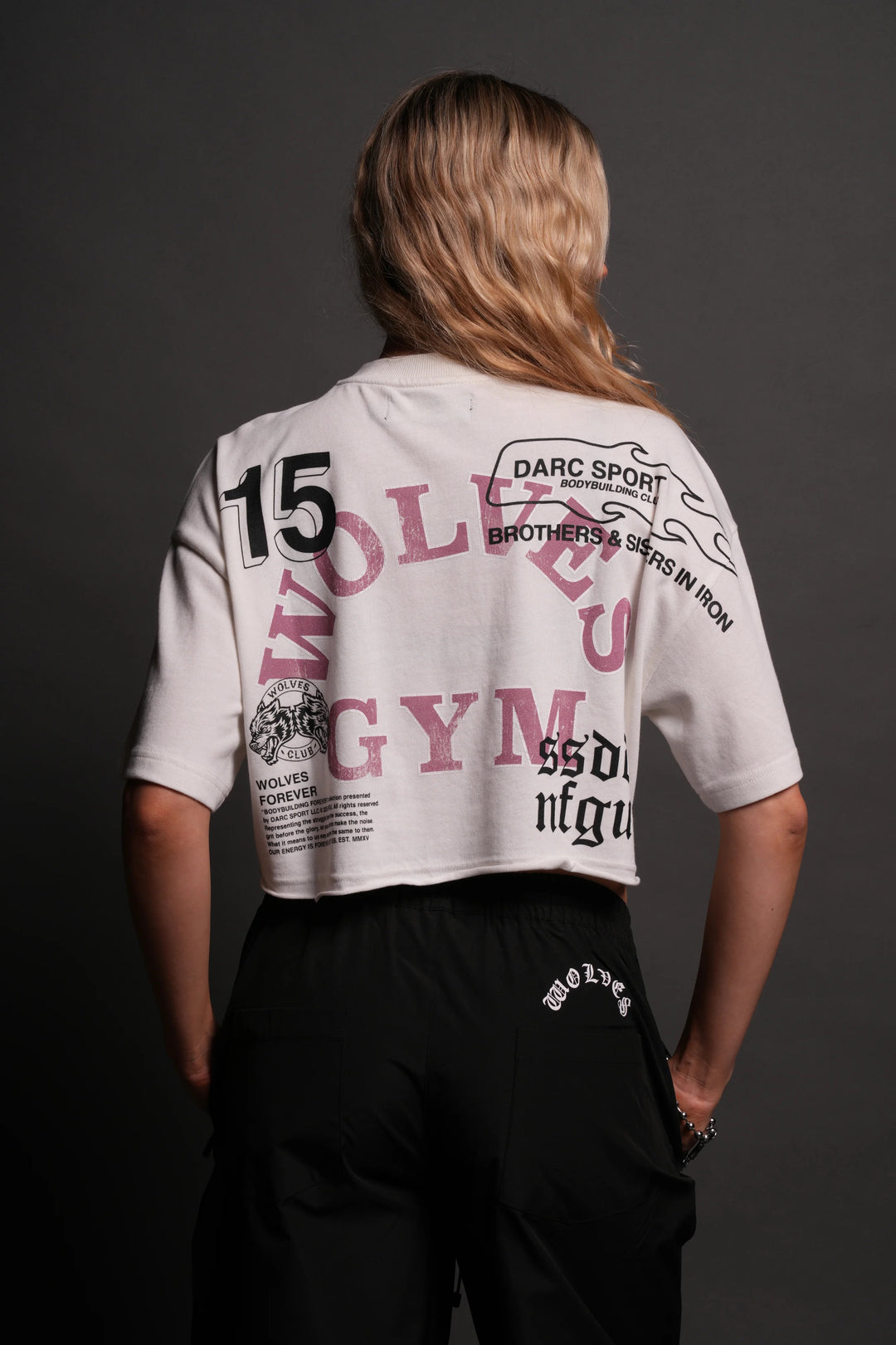Darc Sport > Wolves Gym V2 Premium Oversized Cropped  Tee