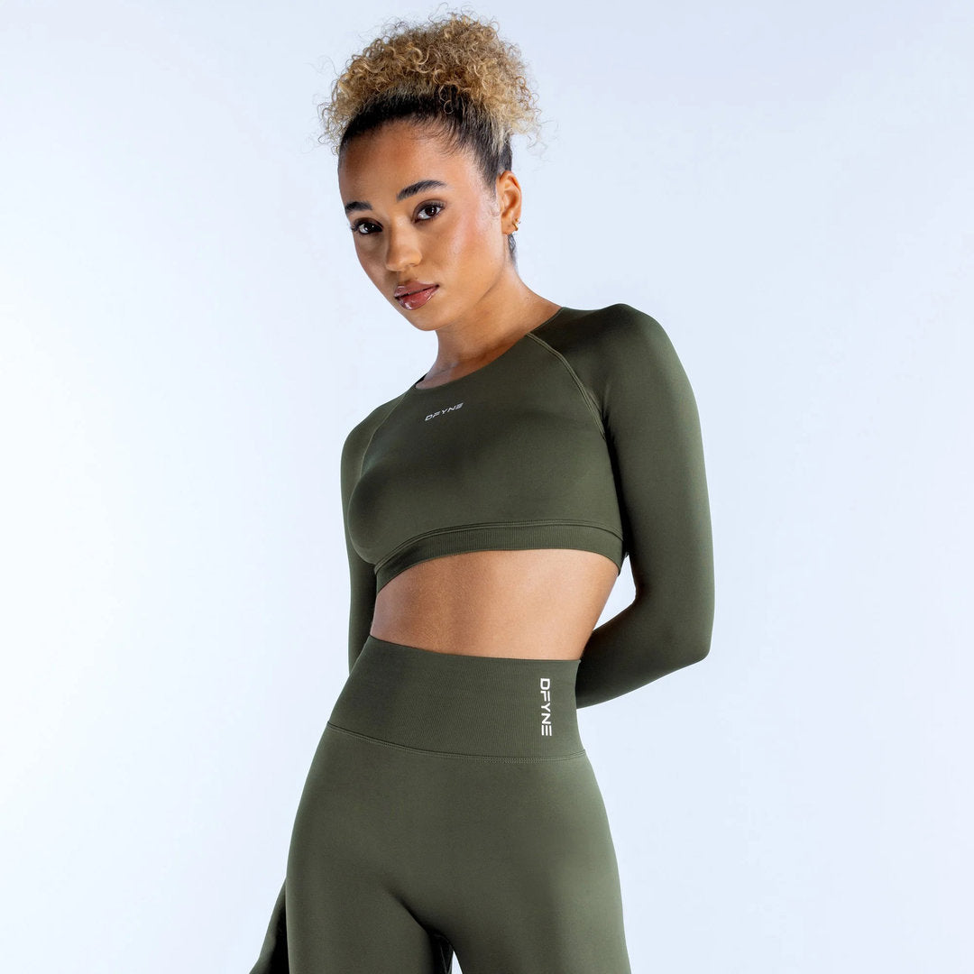 DFYNE > Dynamic Long Sleeve Crop Top