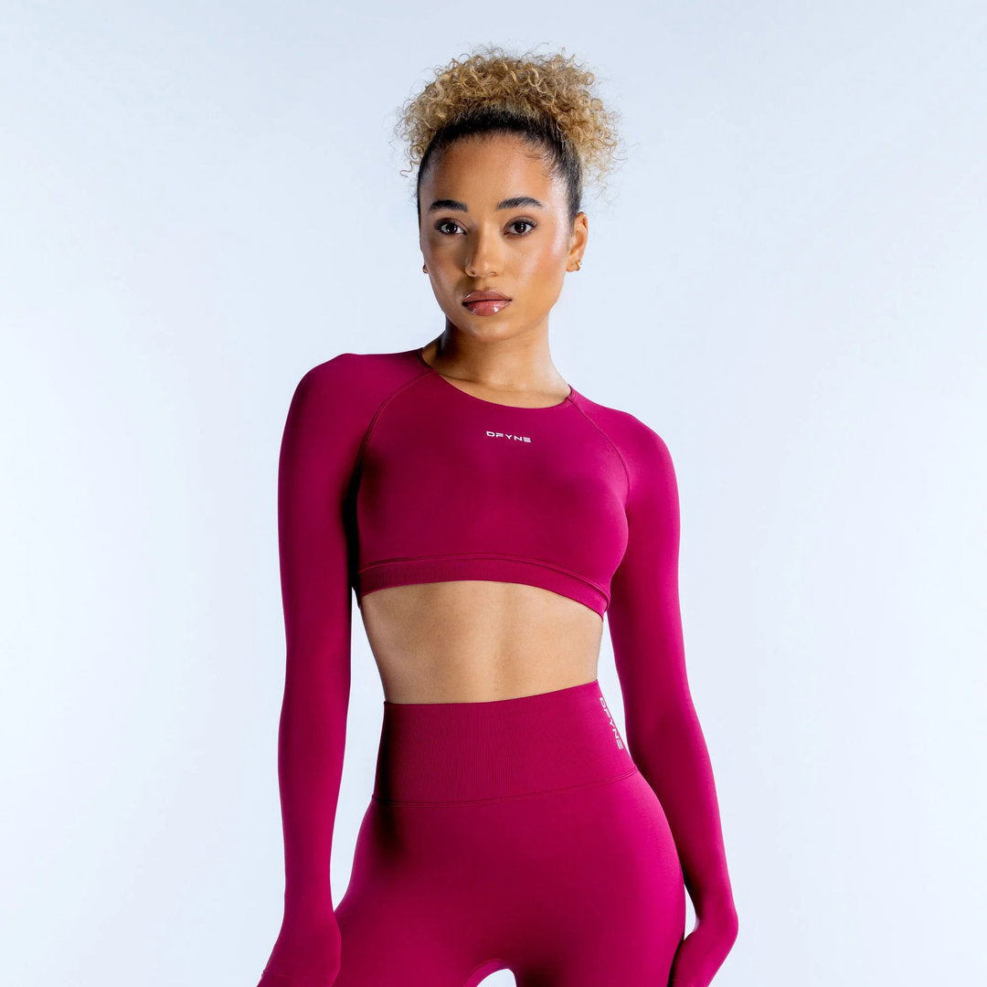 DFYNE > Dynamic Long Sleeve Crop Top