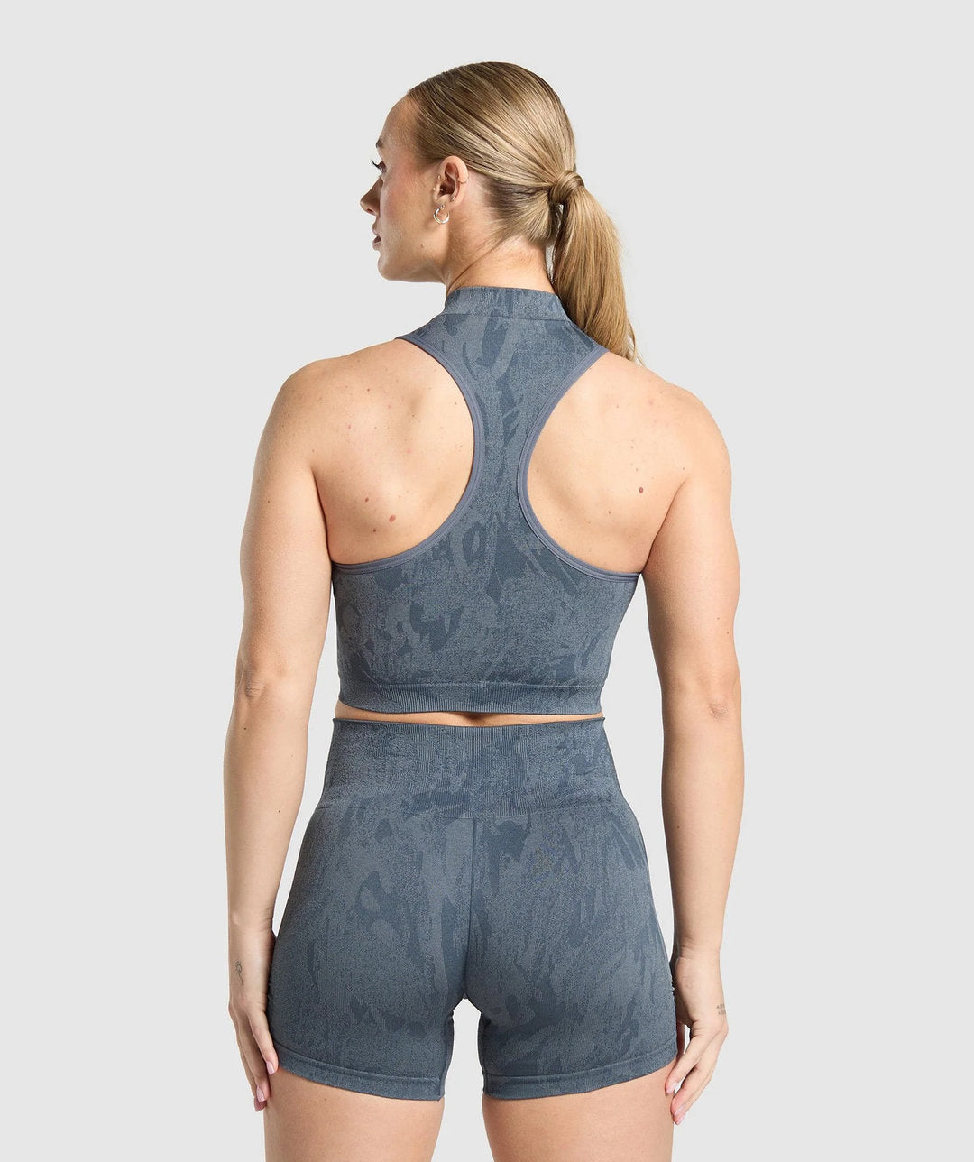 Gymshark > Adapt Camo Zip Up Crop Top