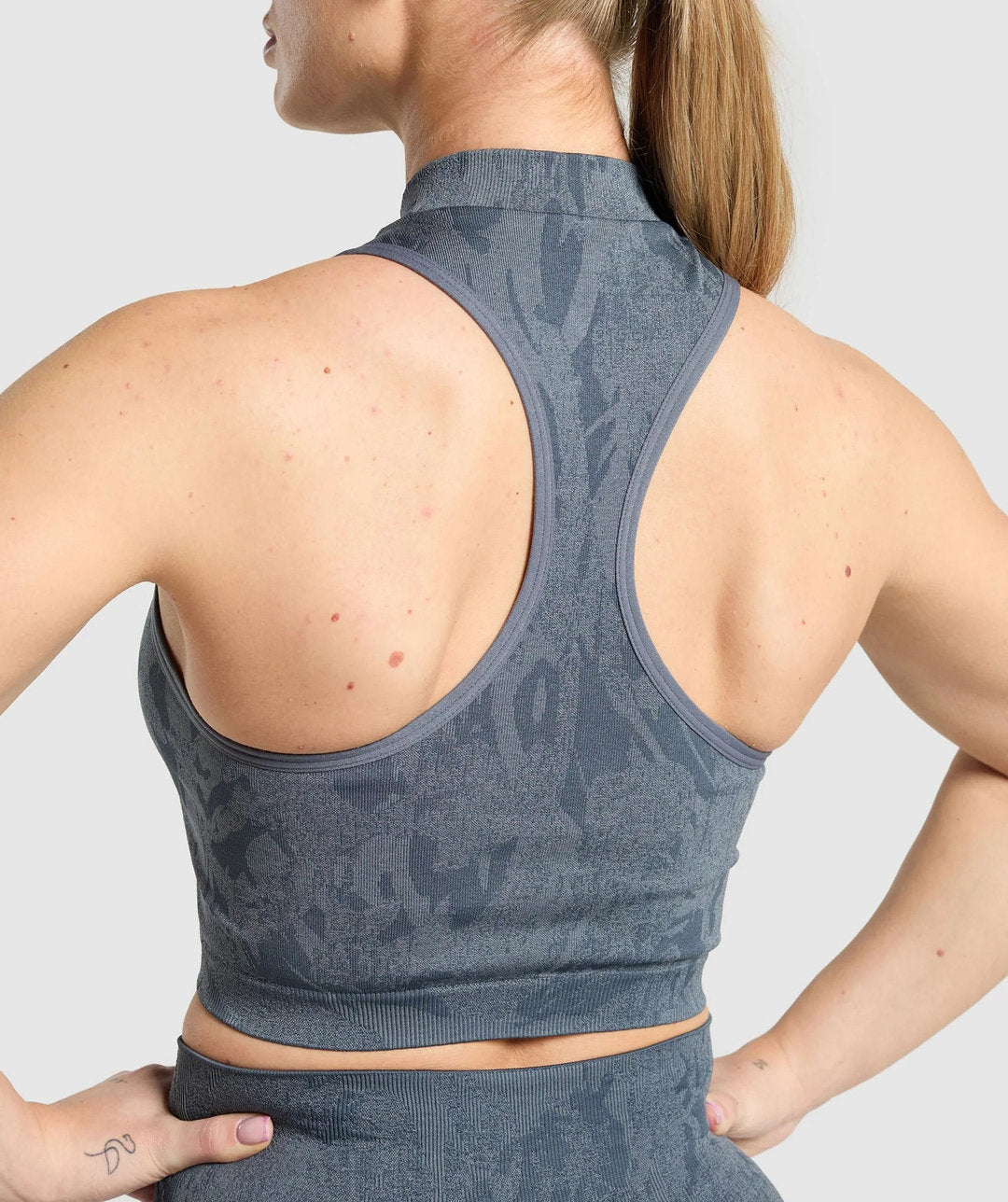 Gymshark > Adapt Camo Zip Up Crop Top