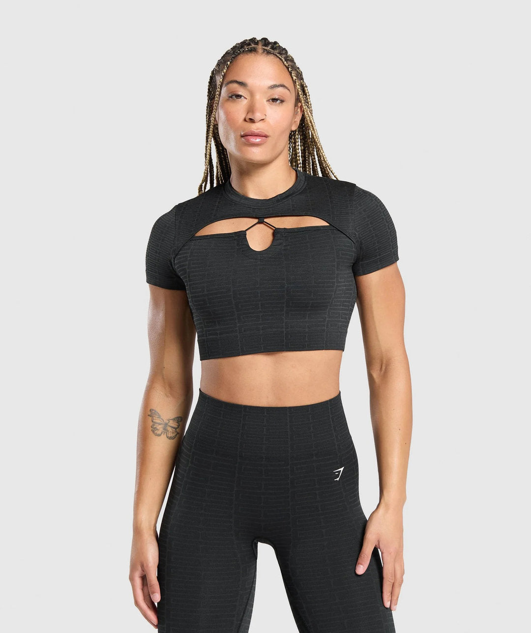 Gymshark > Adapt Monogram Crop Top