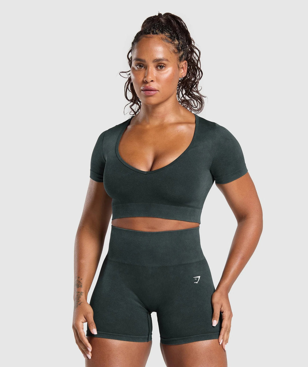 Gymshark > Gains Washed Crop Top