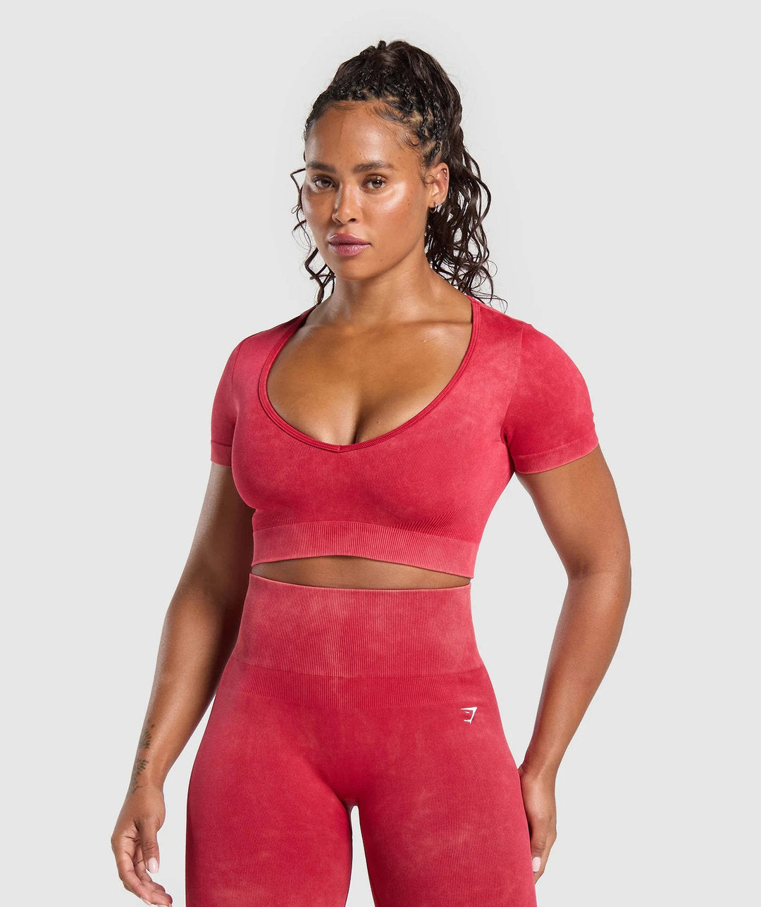 Gymshark > Gains Washed Crop Top