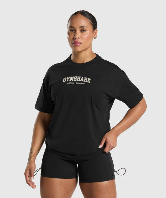 Gymshark > Lifting Essentials Graphic Oversized T-Shirt