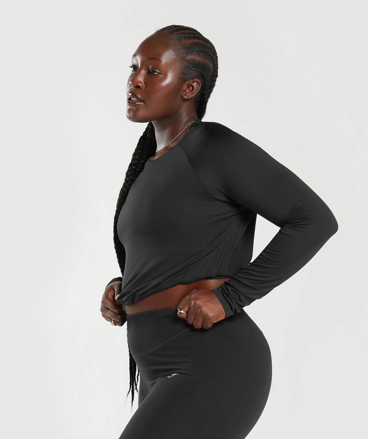 Gymshark > Sweat Seamless Long Sleeve Crop Top