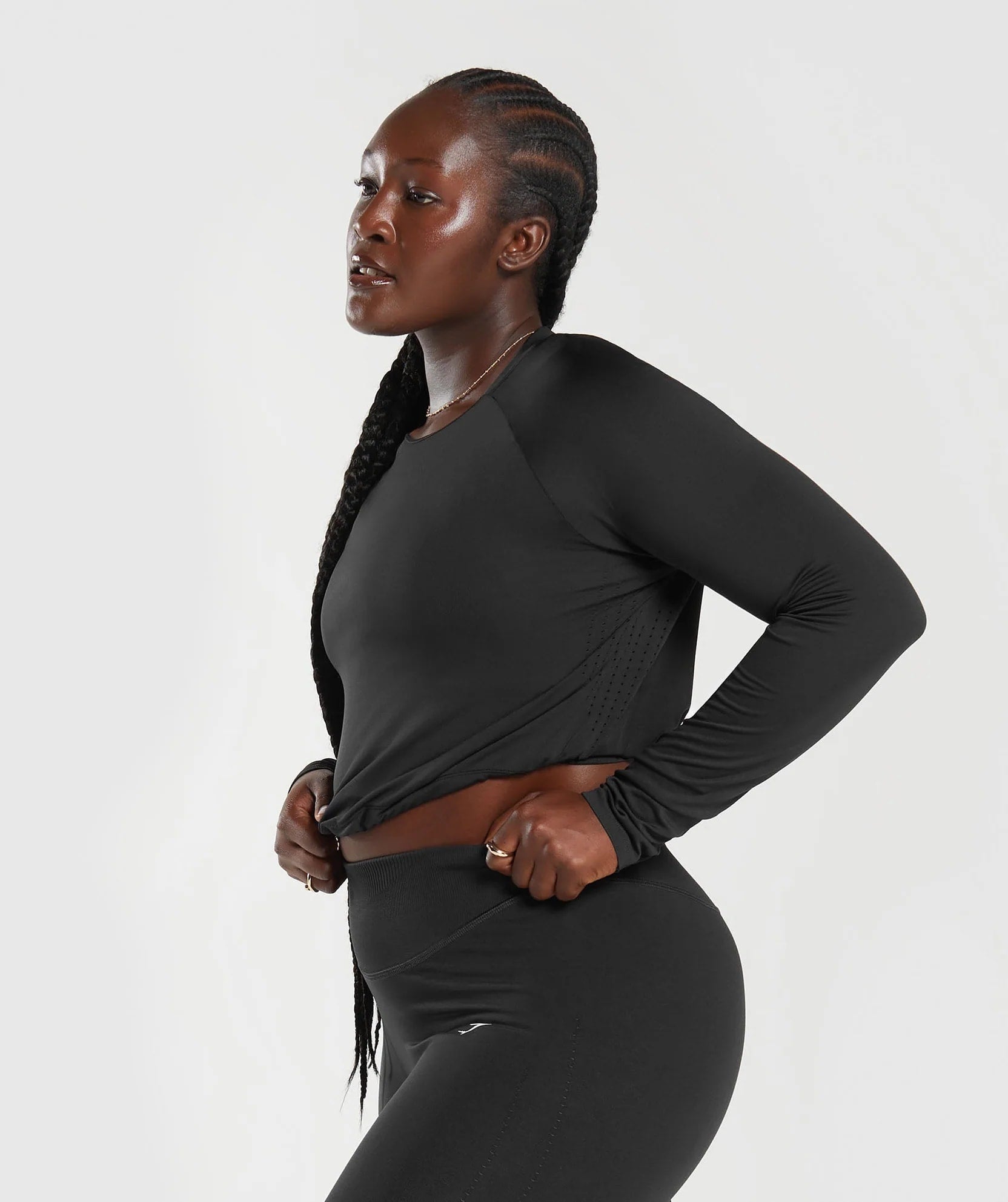 Gymshark > Sweat Seamless Long Sleeve Crop Top