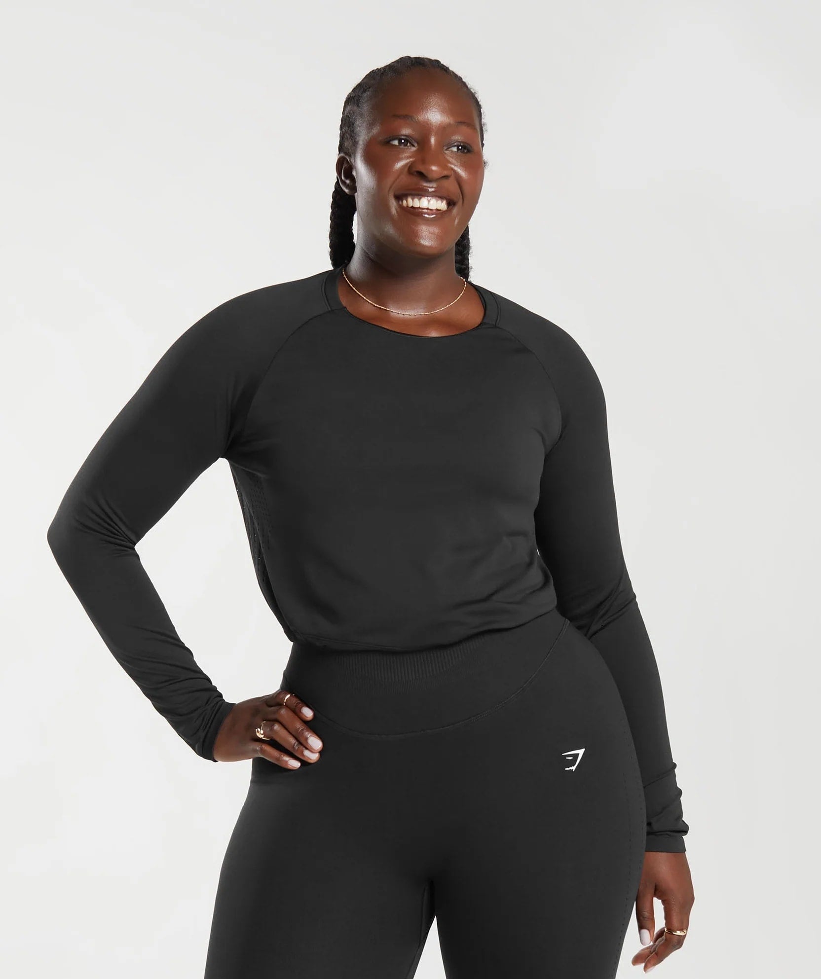 Gymshark > Sweat Seamless Long Sleeve Crop Top