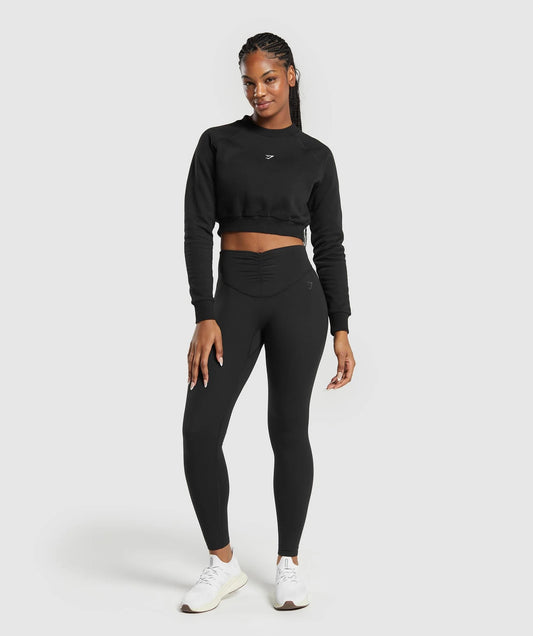 Gymshark > Training Fleece Cropped Sweatshirt