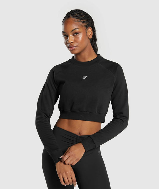 Gymshark > Training Fleece Cropped Sweatshirt