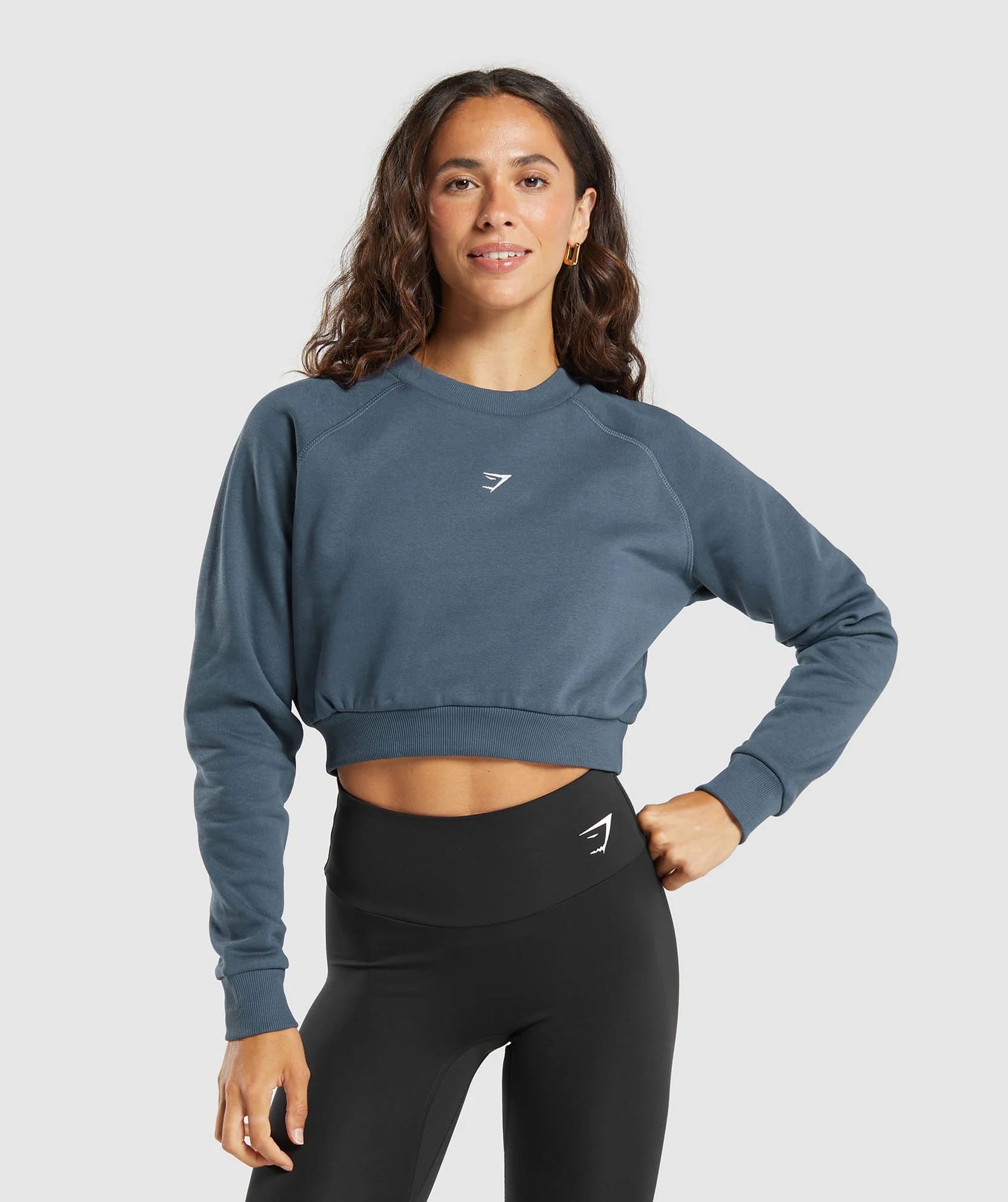 Gymshark > Training Fleece Cropped Sweatshirt