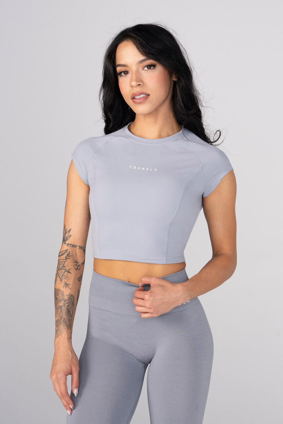 Youngla > compression cap sleeve Crop