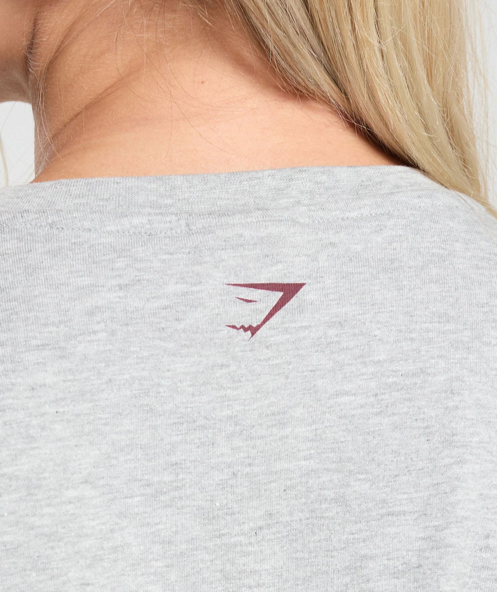 Gymshark > Collegiate Lifestyle Crop Top > M > Light Grey Core Marl > Gymshark