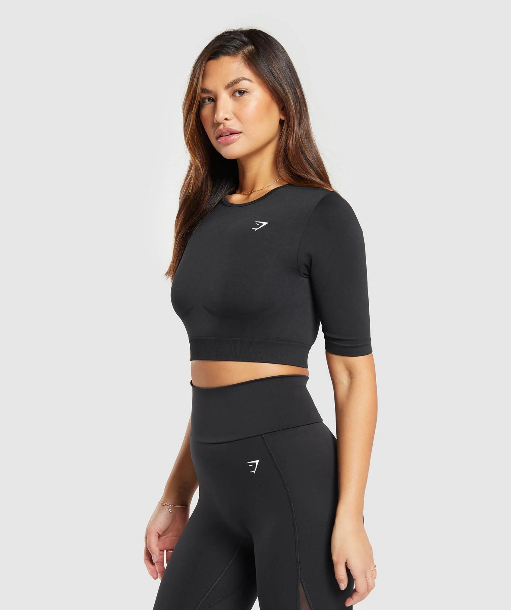 Gymshark > Everyday Seamless Crop Top > S > Black > Gymshark