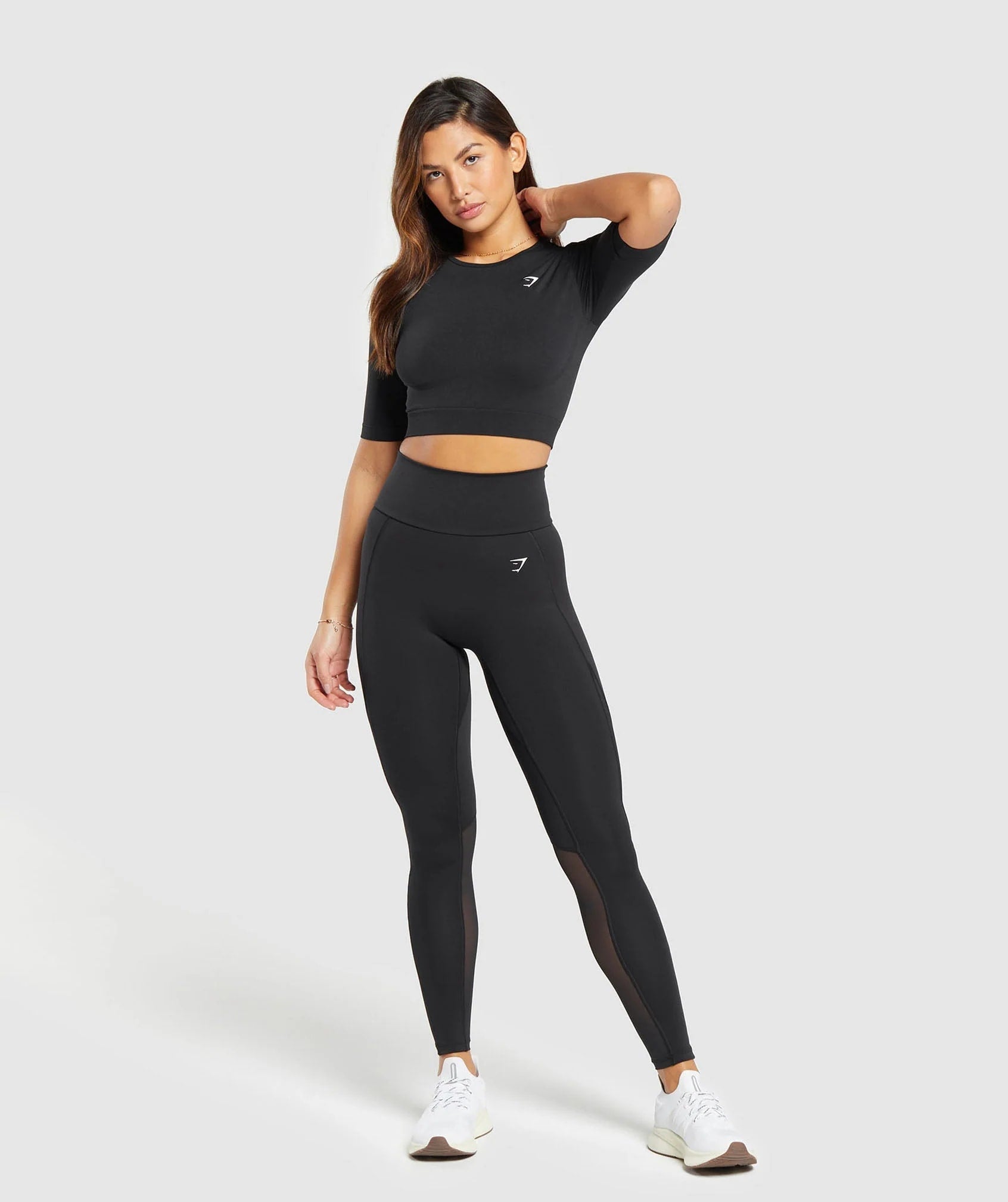 Gymshark > Everyday Seamless Crop Top > S > Black > Gymshark