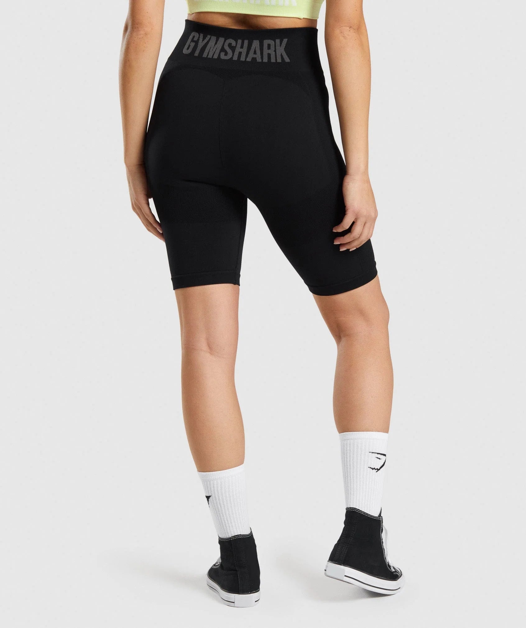 Gymshark > Flex Cycling Shorts > S > Black/Charcoal > Gymshark
