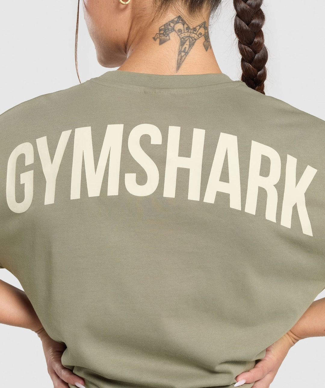 Gymshark > Power Oversized T-Shirt > S > Linen Brown > Gymshark