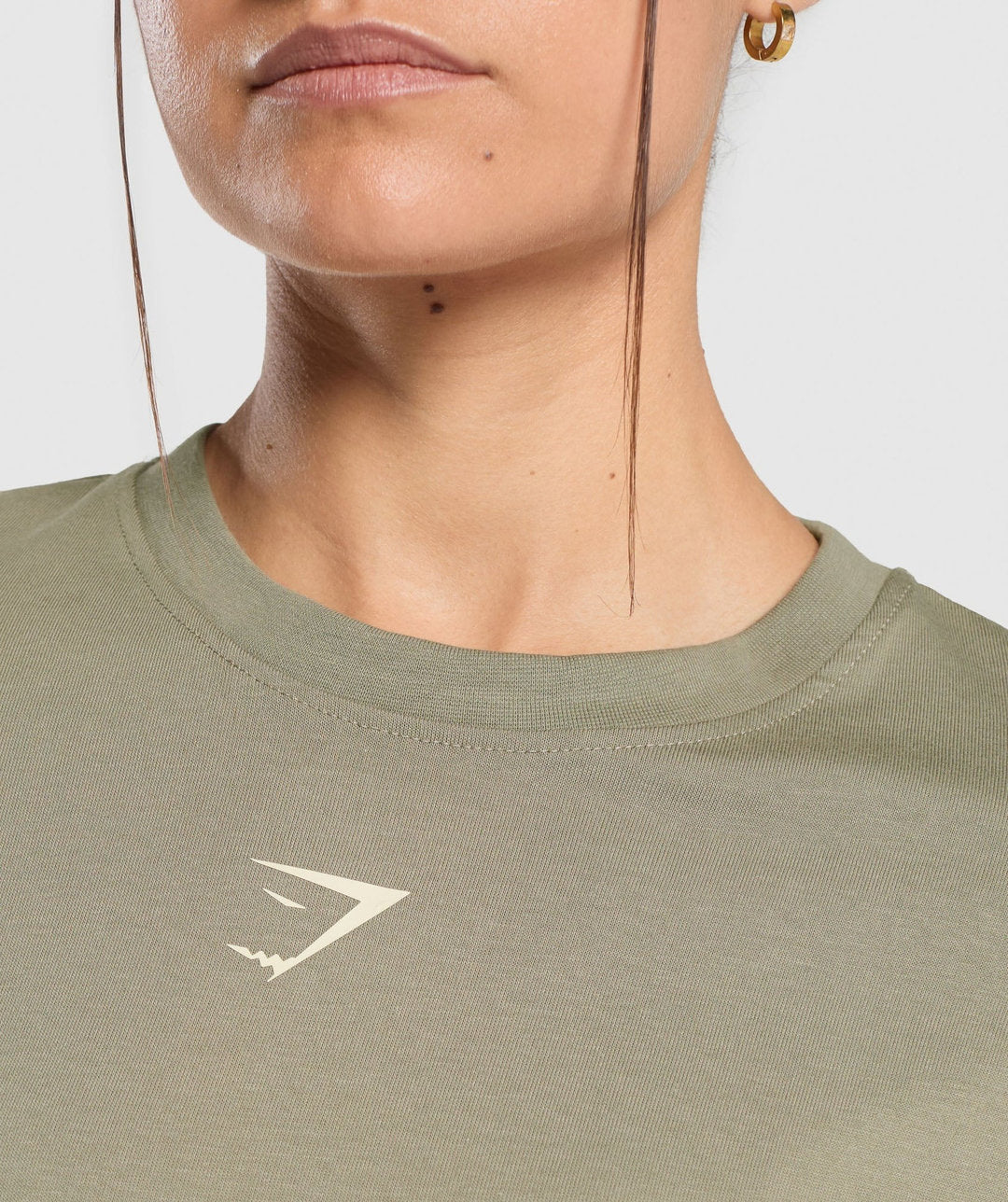 Gymshark > Power Oversized T-Shirt > S > Linen Brown > Gymshark