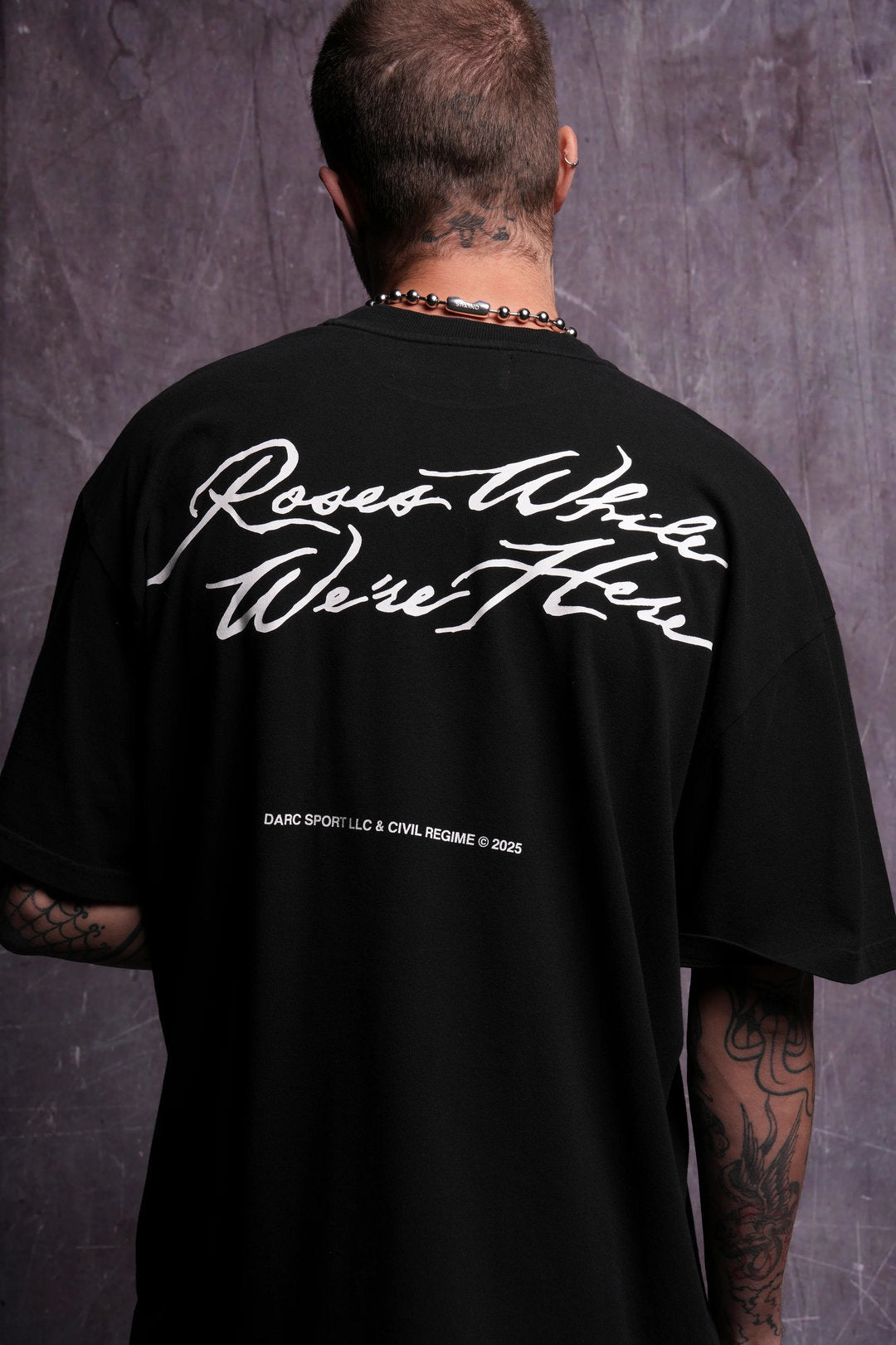 Darc Sport > Roses While We're Here Premium Oversized Tee