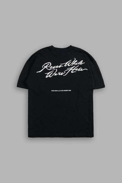 Darc Sport > Roses While We're Here Premium Oversized Tee