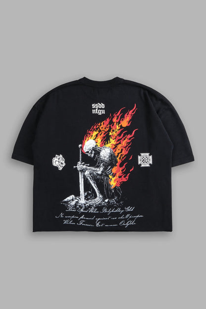 Darc Sport > Sacred Fire Grunge Raw Hem Box Cut Tee