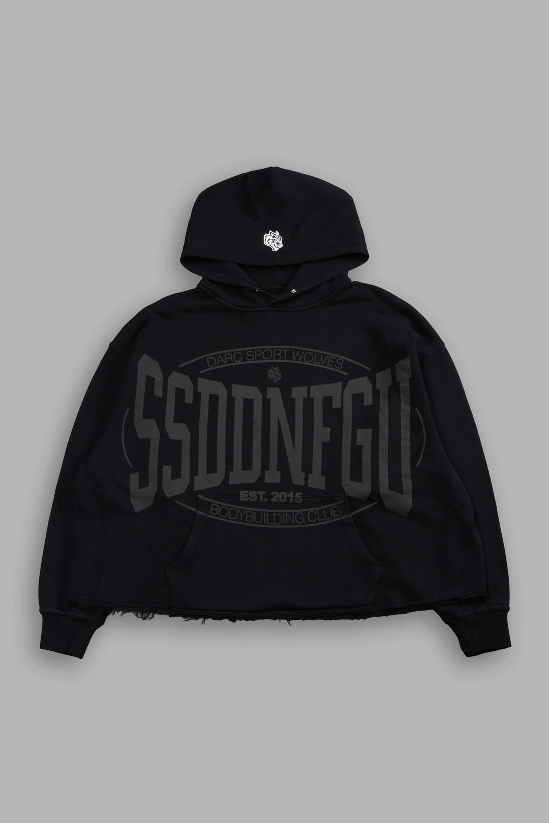 Darc Sport > SSDDNFGU FRVR Raw Hem Box Cut Pierce Hoodie