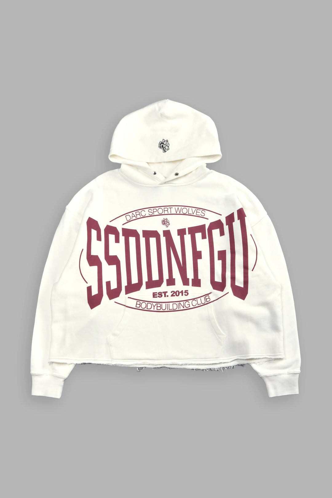 Darc Sport > SSDDNFGU FRVR Raw Hem Box Cut Pierce Hoodie