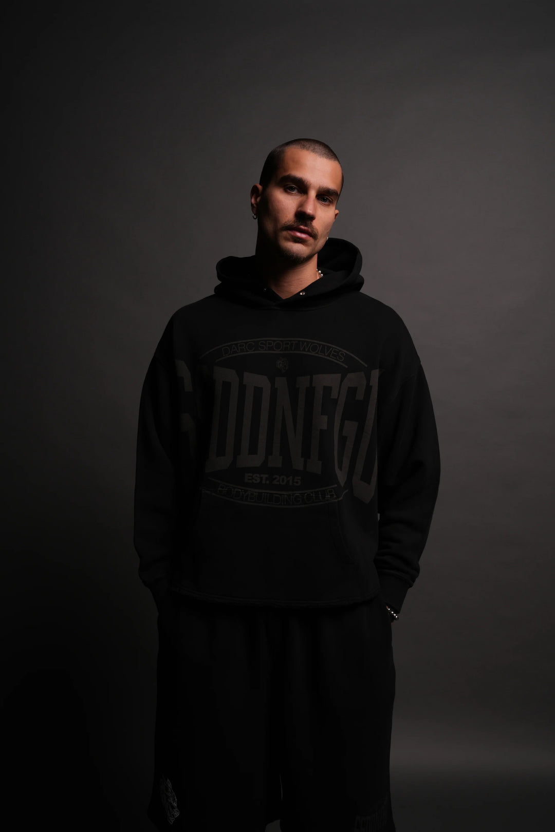 Darc Sport > SSDDNFGU FRVR Raw Hem Box Cut Pierce Hoodie
