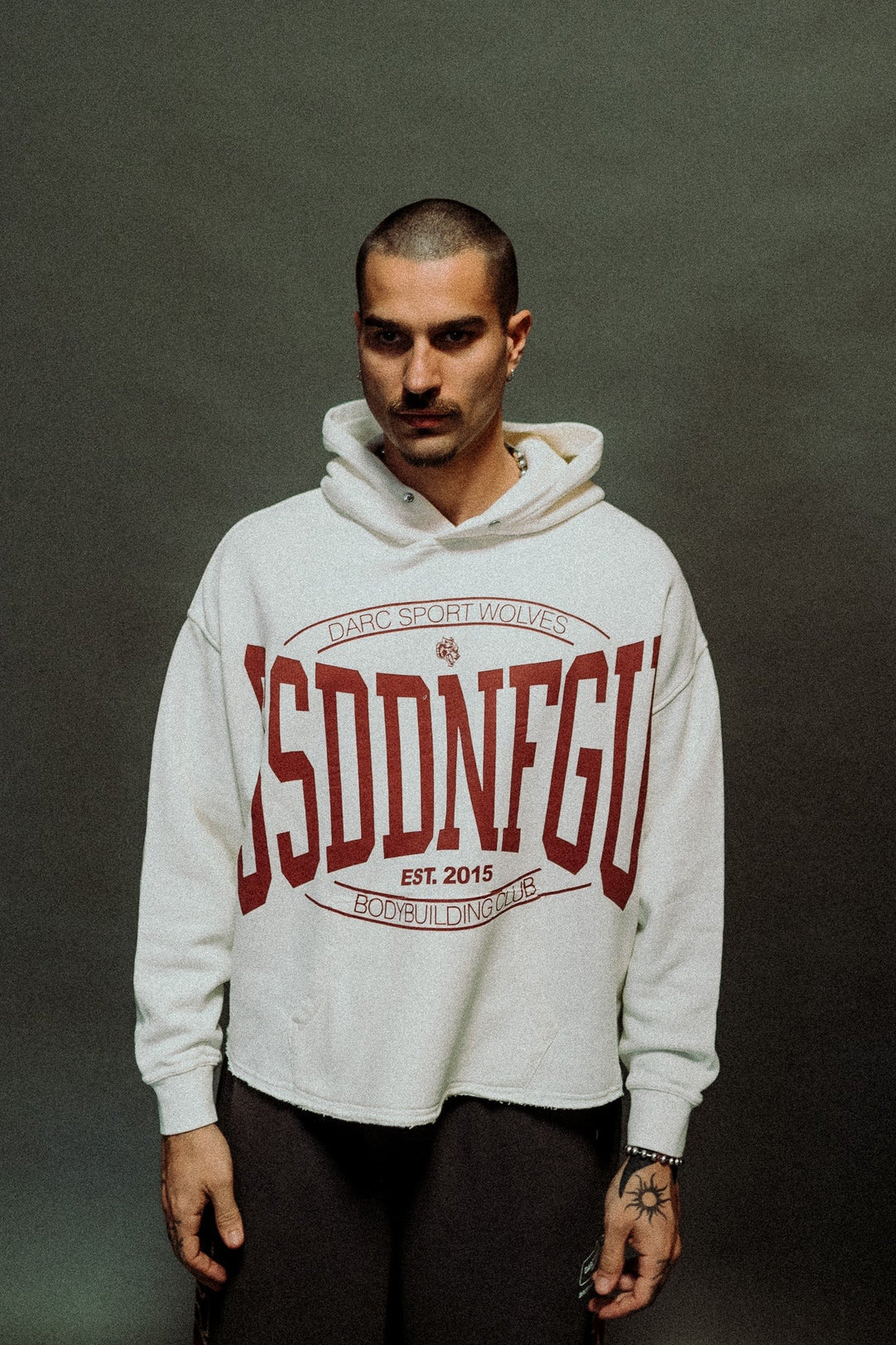 Darc Sport > SSDDNFGU FRVR Raw Hem Box Cut Pierce Hoodie
