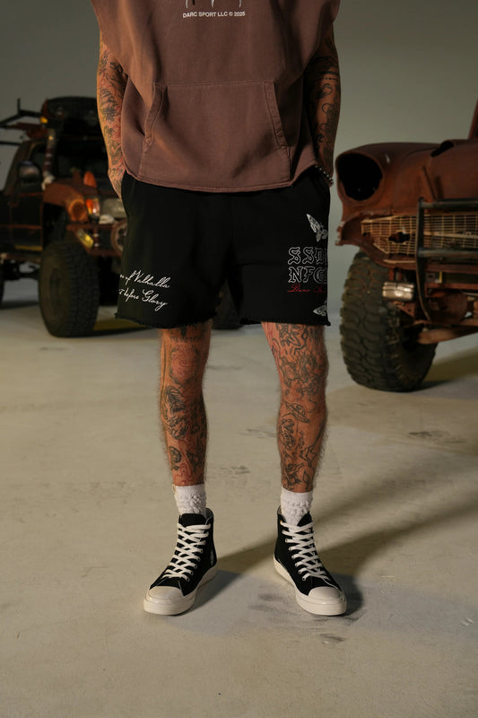 Darc Sport > Wolf Iron V2 Raw Cut Patch Shorts