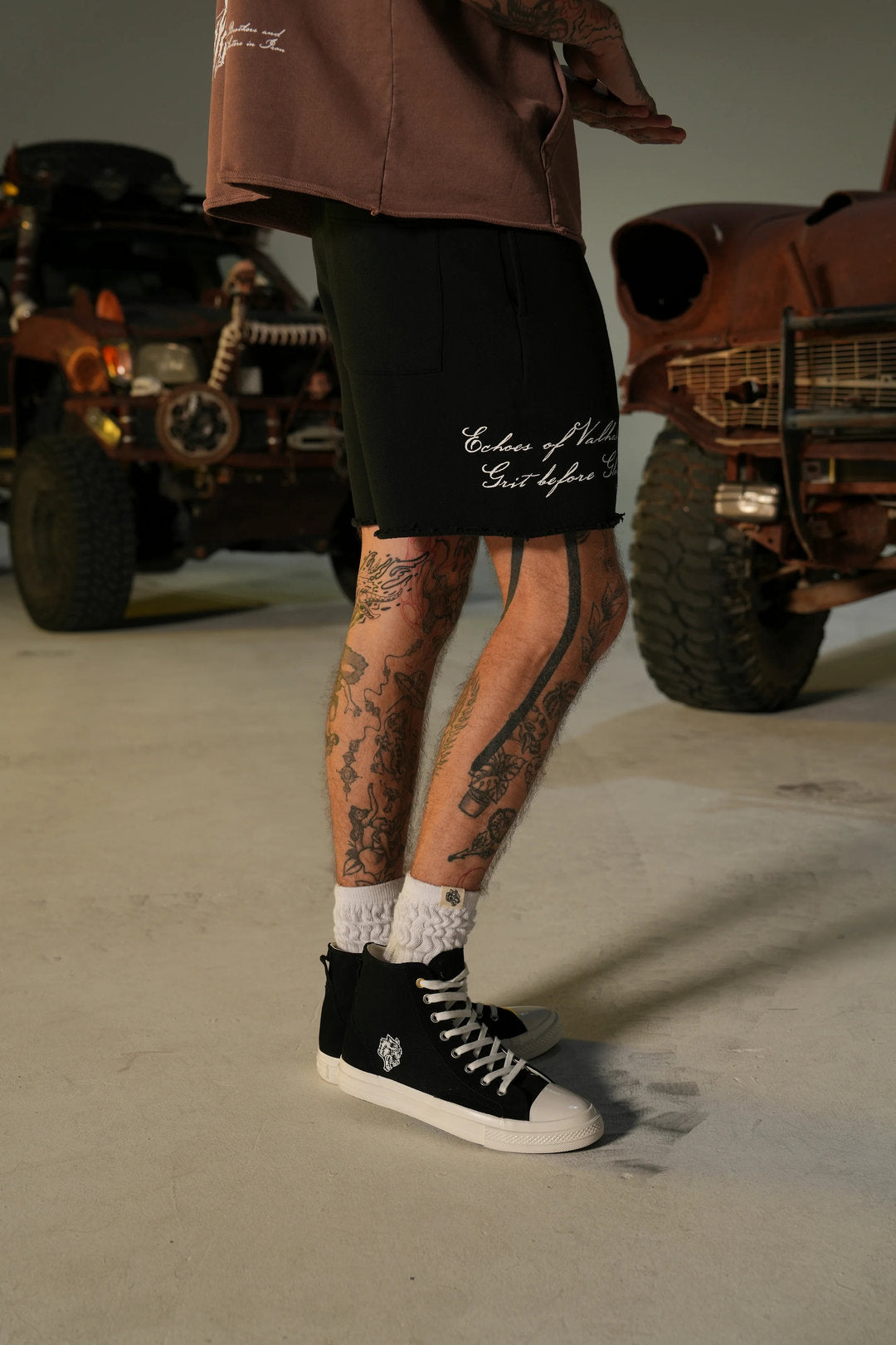 Darc Sport > Wolf Iron V2 Raw Cut Patch Shorts