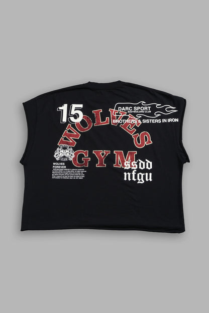 Darc Sport > Wolves Gym V2 Grunge Cut-Off Tee