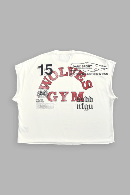 Darc Sport > Wolves Gym V2 Grunge Cut-Off Tee