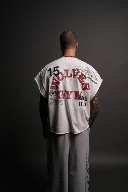 Darc Sport > Wolves Gym V2 Grunge Cut-Off Tee