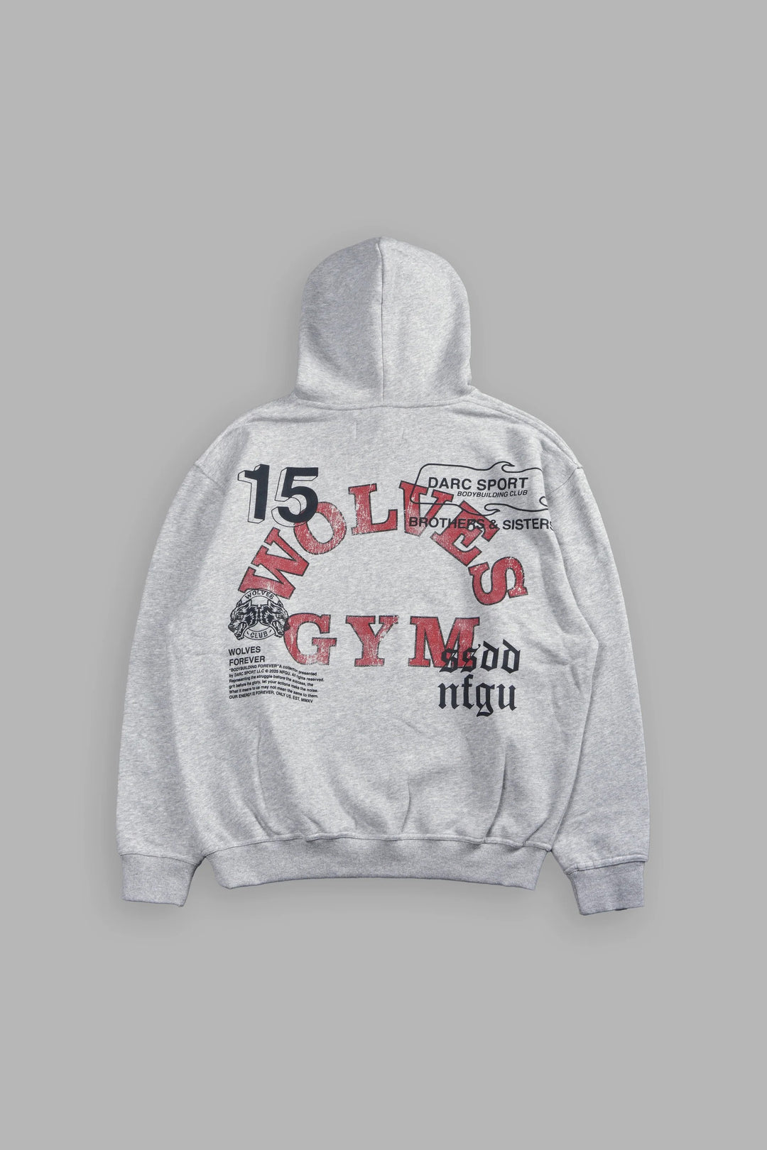 Darc Sport > Wolves Gym V2 Pierce Hoodie