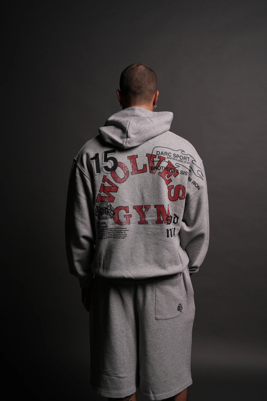 Darc Sport > Wolves Gym V2 Pierce Hoodie