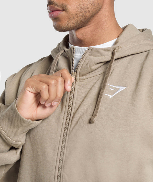Gymshark > Crest Oversized Zip Up Hoodie
