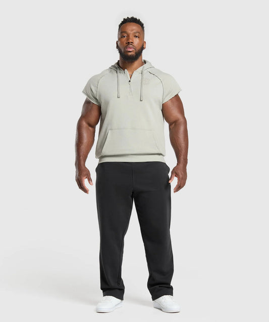Gymshark > Legacy 1/4 Zip Cap Sleeve Hoodie